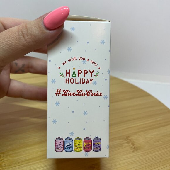 Lacroix Hibiscus Pink Christmas Ornament Sparkling Water Can Holiday - Picture 4 of 6